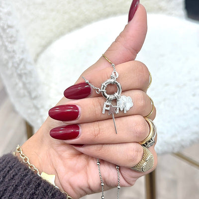 Collier Rosaire en Argent 925 avec Fermoir en Anneau