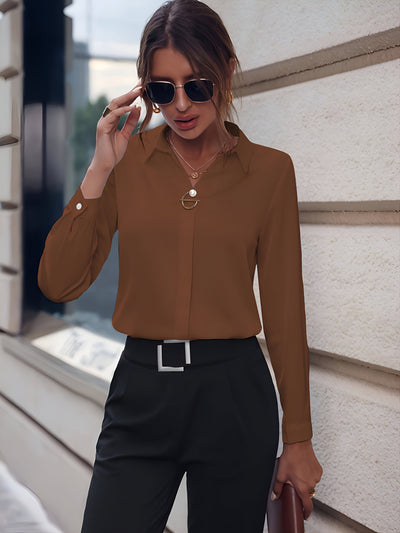 Clémence™ | Blouse avec boutons en perles