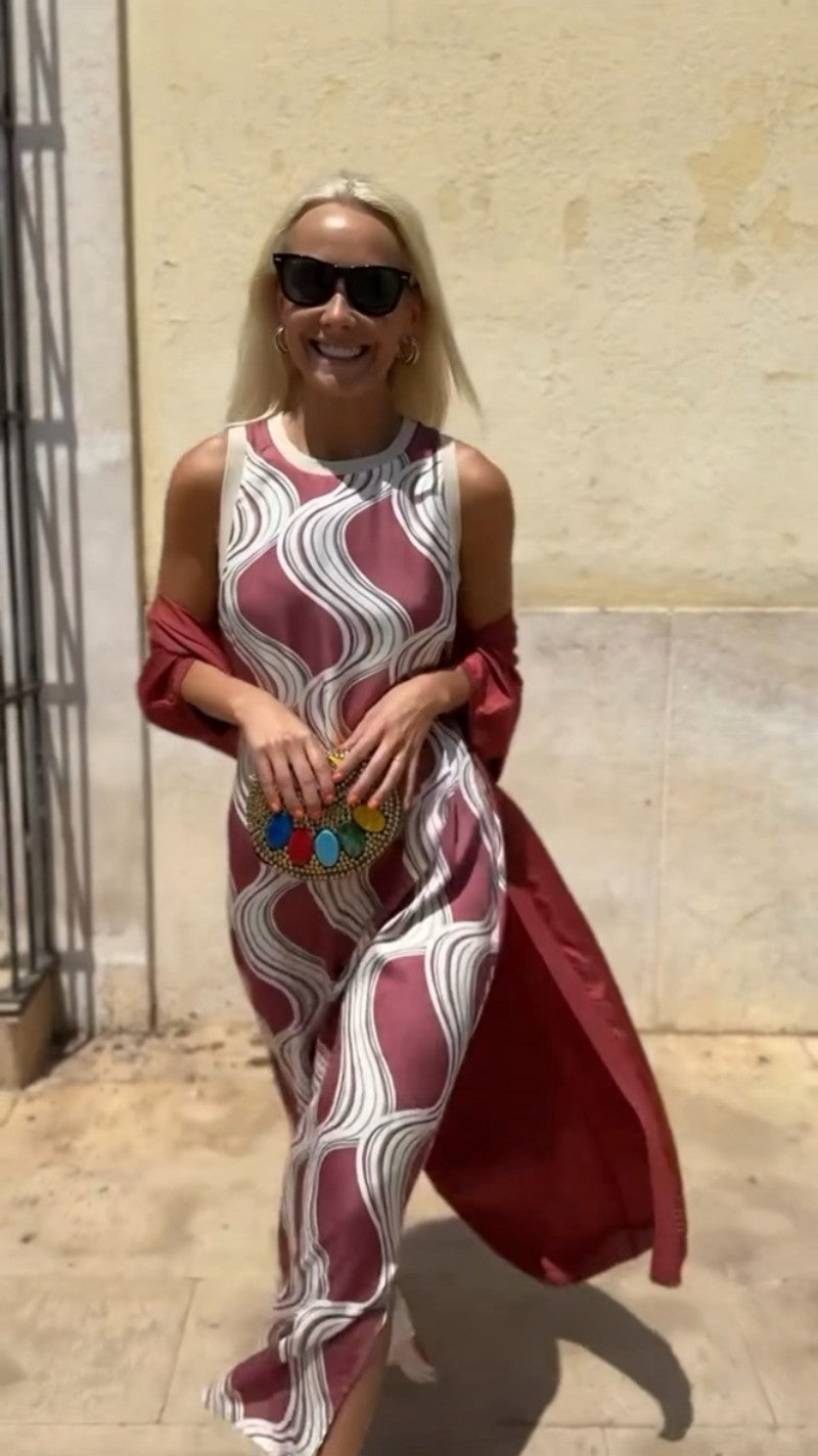 Isolda | Robe longue élégante avec châle assorti