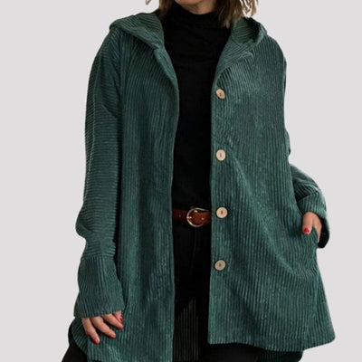 🍂 Veste à capuche en velours décontractée pour l'automne