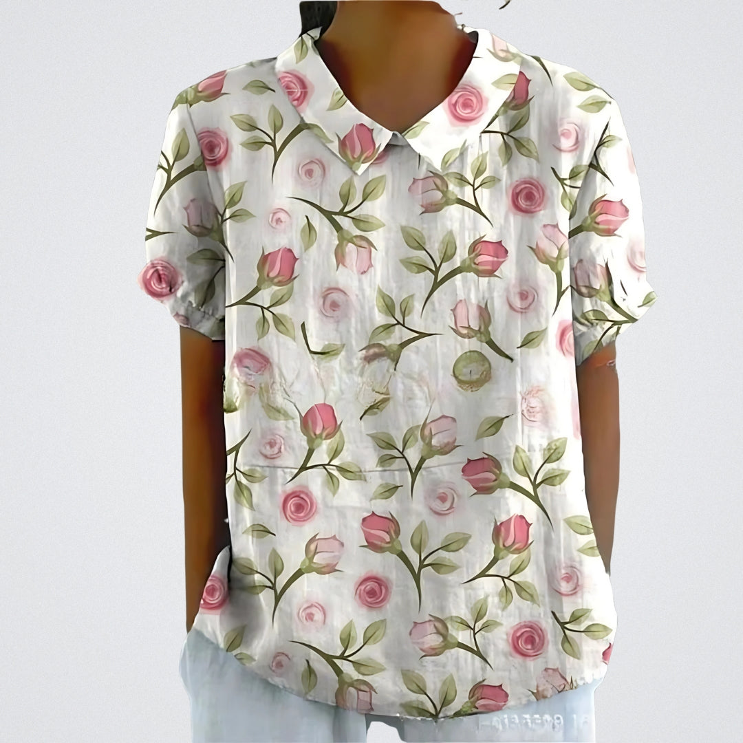Lina | Blouse fleurie légère et élégante