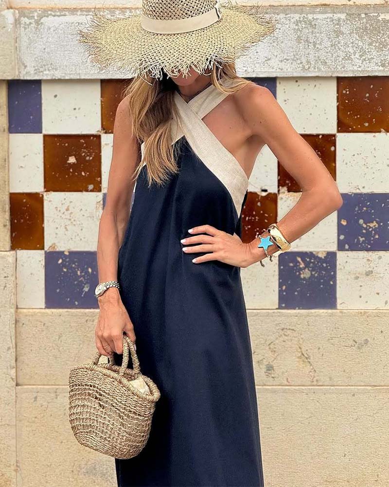 Anne | Robe élégante à décolleté croisé