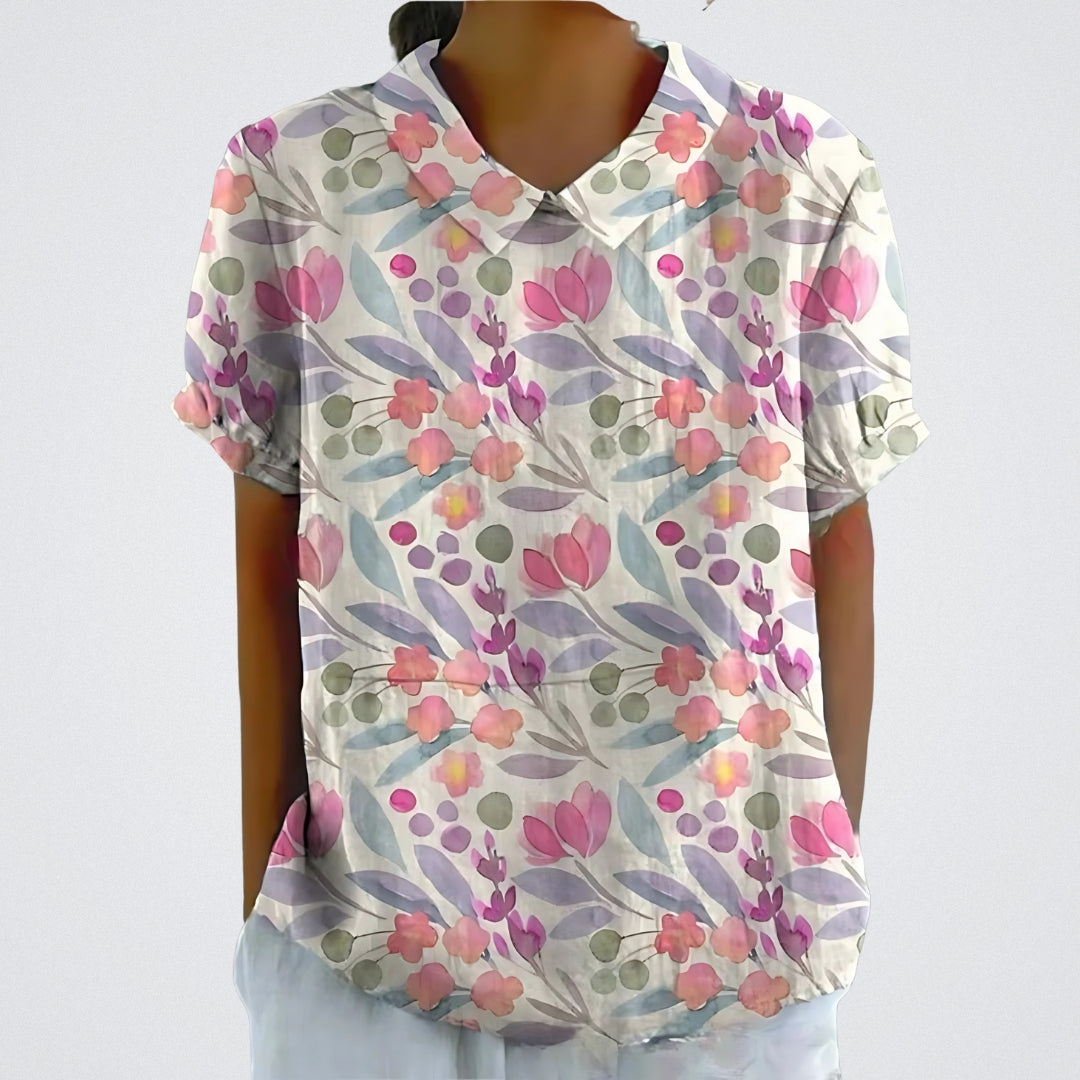 Lina | Blouse fleurie légère et élégante
