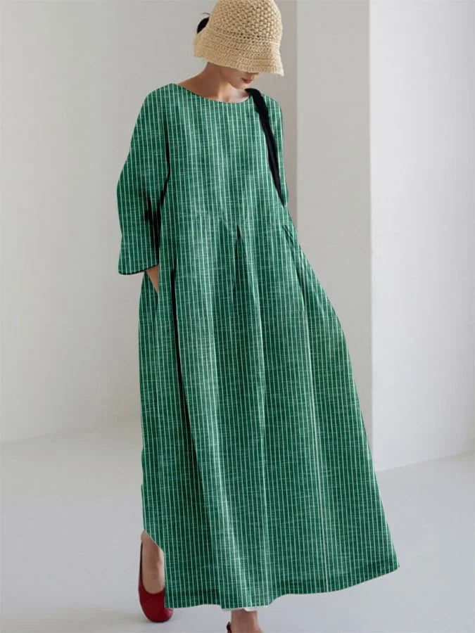 OLIVIA™ | Robe Vintage avec Rayures Locker