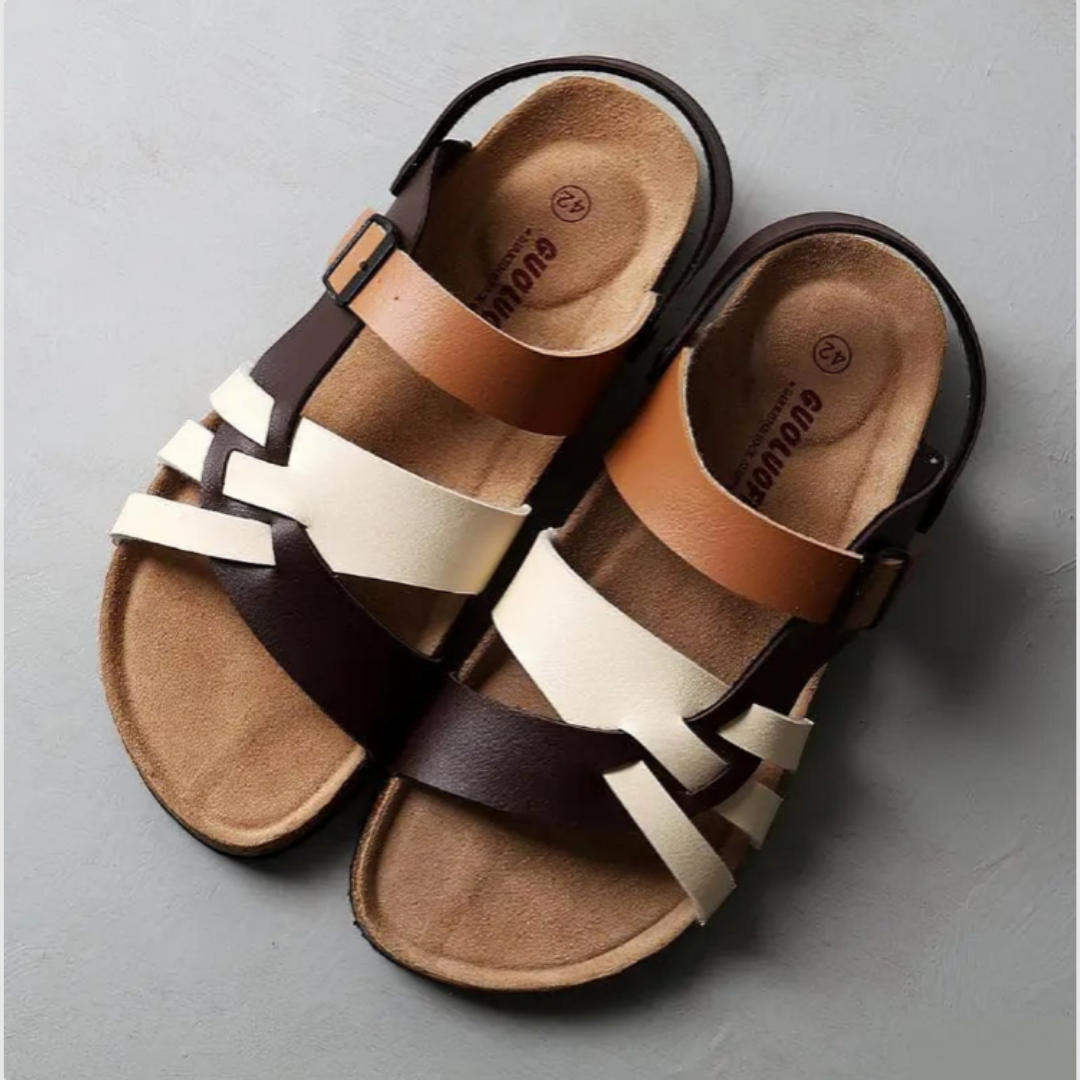 Ottilie™ | Sandales Classiques en Cuir avec Confort Orthopédique