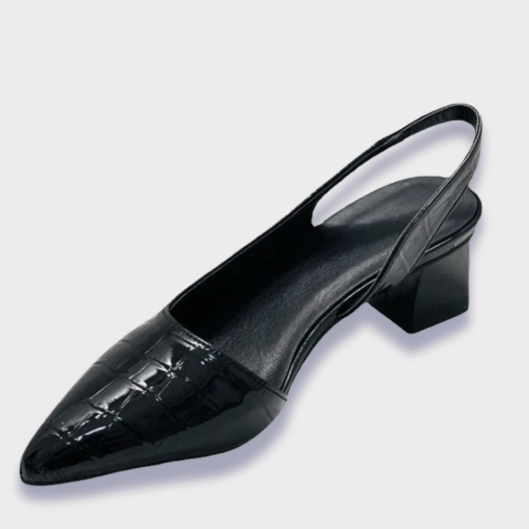Élodie | Escarpins Orthopédiques avec Design Croco Élégant