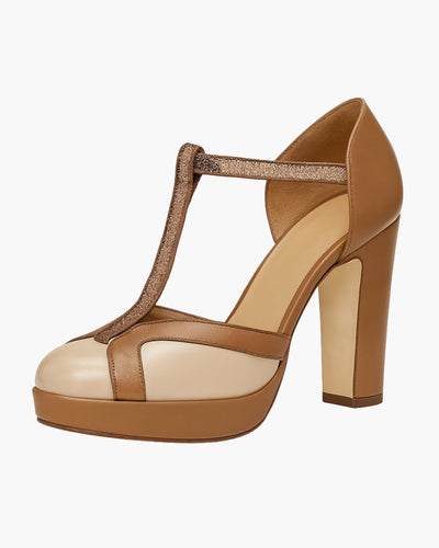 Molena – T-Bar-Pumps avec bride