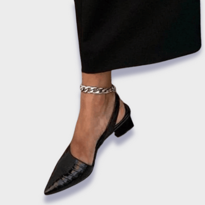 Élodie | Escarpins Orthopédiques avec Design Croco Élégant