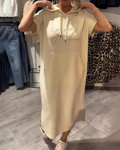 Élise | Robe décontractée à capuche