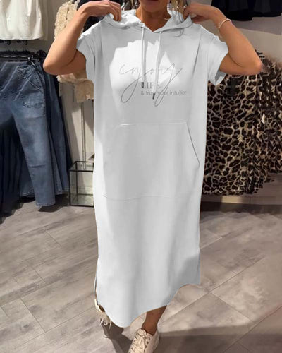 Élise | Robe décontractée à capuche