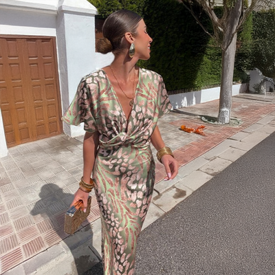 Gênes | Robe élégante avec drapage