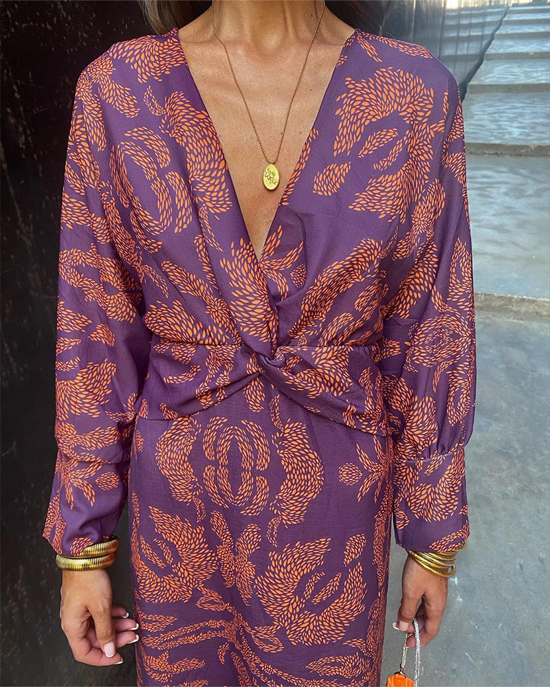 Leya | Robe imprimée élégante