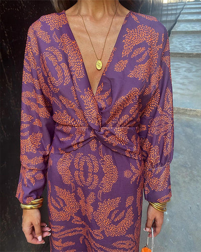 Leya | Robe imprimée élégante