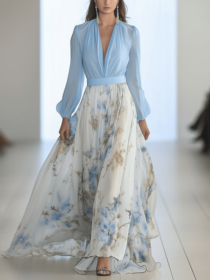 Zara | Robe Maxi Fleurie Élégante