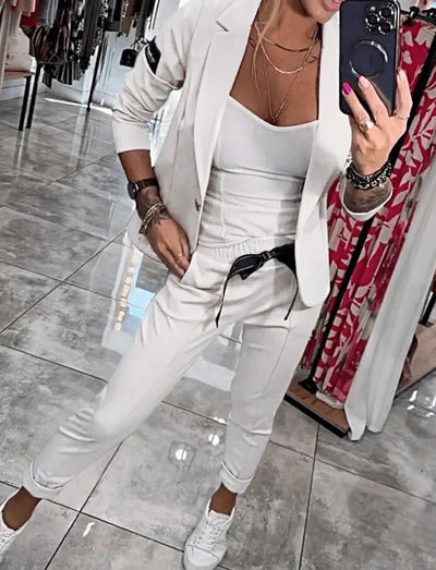 Tracy™ | Ensemble Blazer et Pantalon Fluide