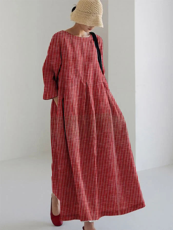 OLIVIA™ | Robe Vintage avec Rayures Locker