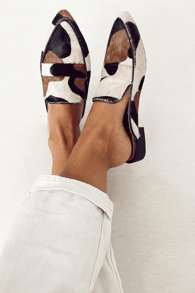 VIVIEN | LOAFERS AVEC IMPRIMÉ ANIMALIER ET PATCHWORK ÉLÉGANT
