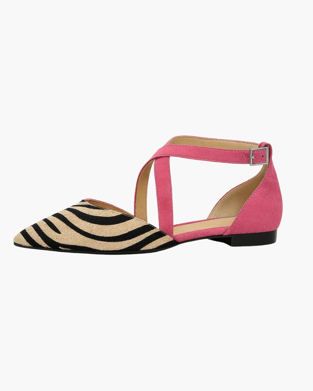 Asilia – Sandales à talons pointus et rayés