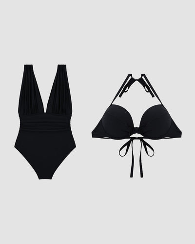 Victoire | Maillot de bain sculptant à décolleté V