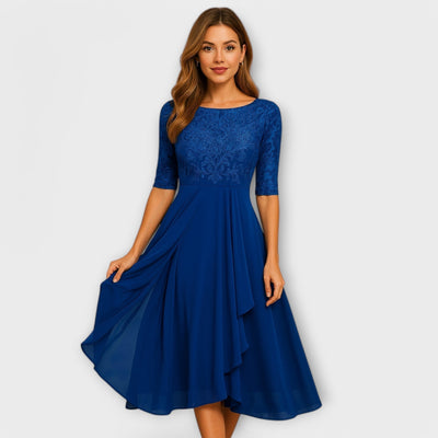 Martyna – Robe Longue avec Dos Nu et Style Naturel