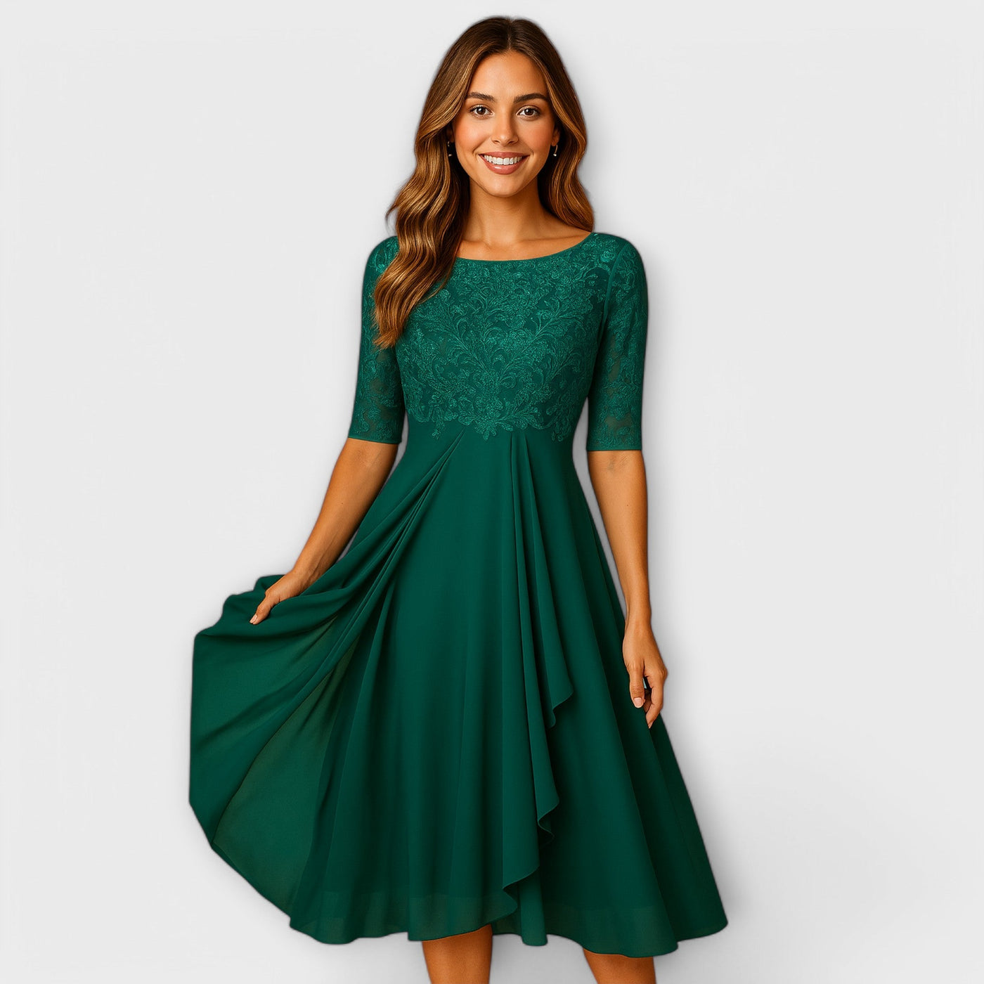 Élodie™ | Robe d’invitée de mariage élégante