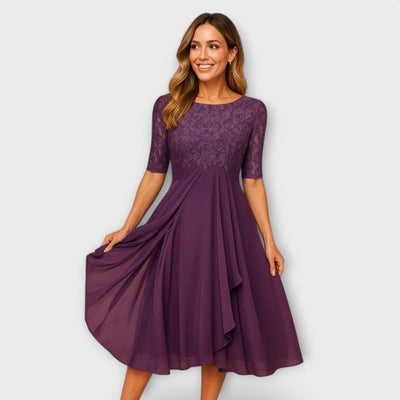 Martyna – Robe Longue avec Dos Nu et Style Naturel