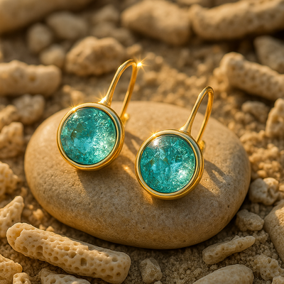 Aurela | Boucles d'oreilles gouttes de mer