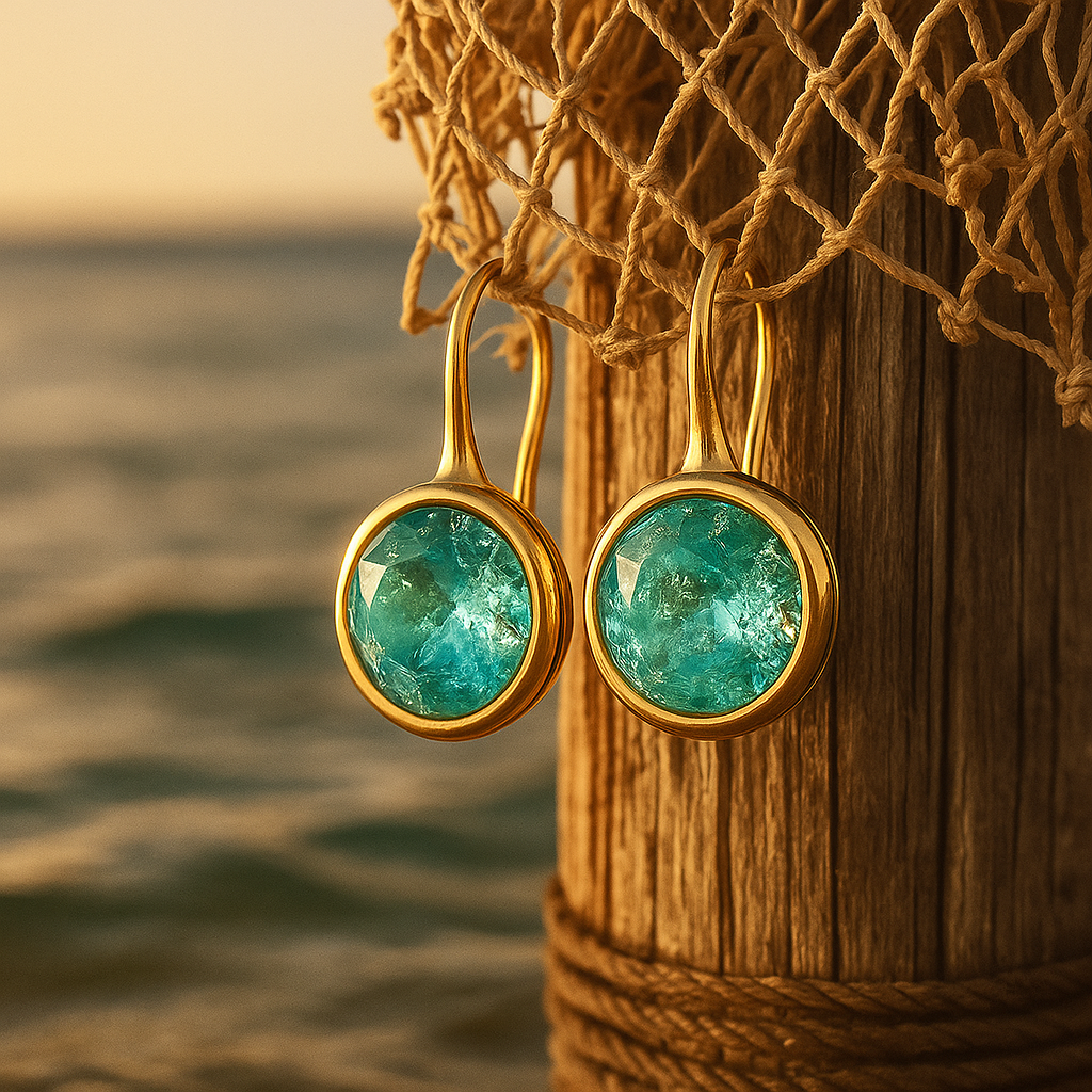 Aurela | Boucles d'oreilles gouttes de mer