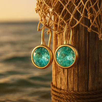 Aurela | Boucles d'oreilles gouttes de mer