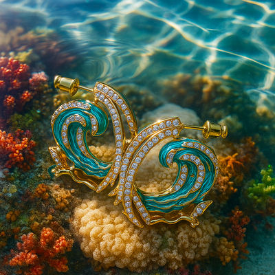 Selenea | Boucles d'oreilles Serment de l'océan
