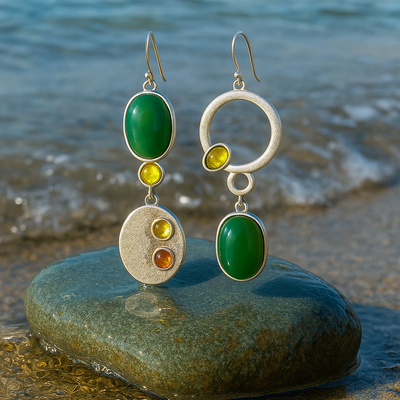 Bonny | Boucles d'Oreilles Pendantes Argentées