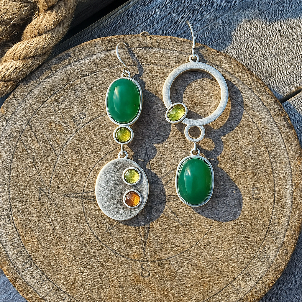 Bonny | Boucles d'Oreilles Pendantes Argentées