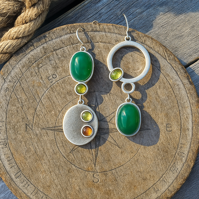 Bonny | Boucles d'Oreilles Pendantes Argentées