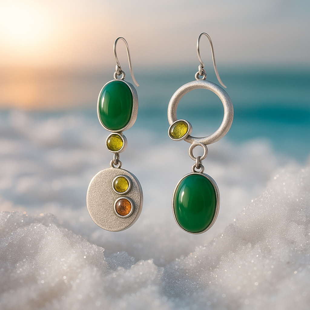 Bonny | Boucles d'Oreilles Pendantes Argentées