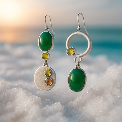 Bonny | Boucles d'Oreilles Pendantes Argentées