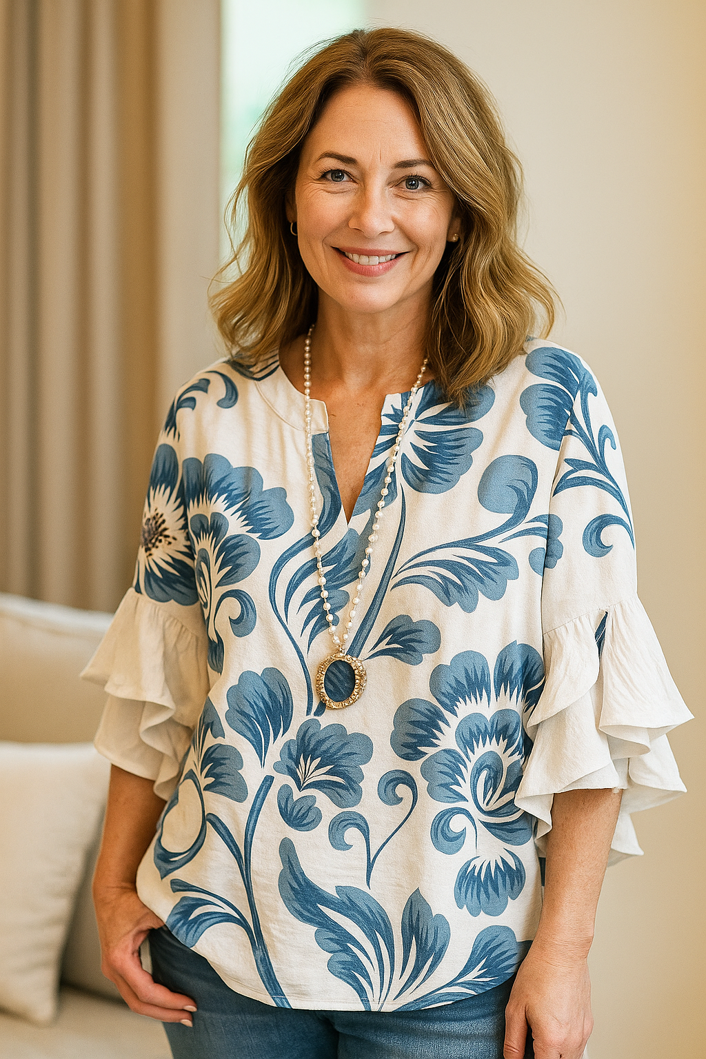 Blouse d'été "Jour de Marché" – Douce & chic