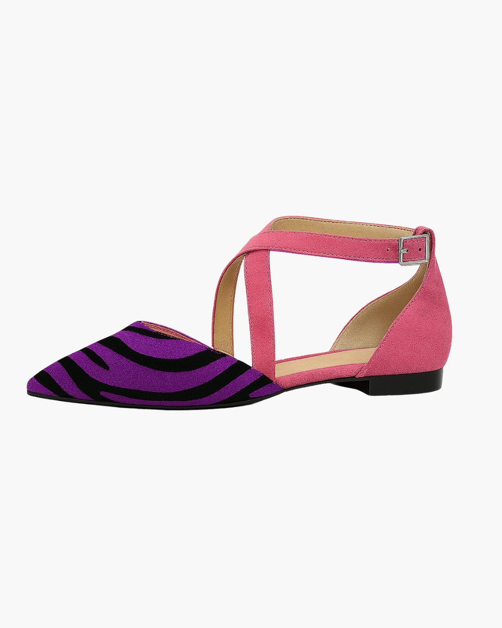 Asilia – Sandales à talons pointus et rayés
