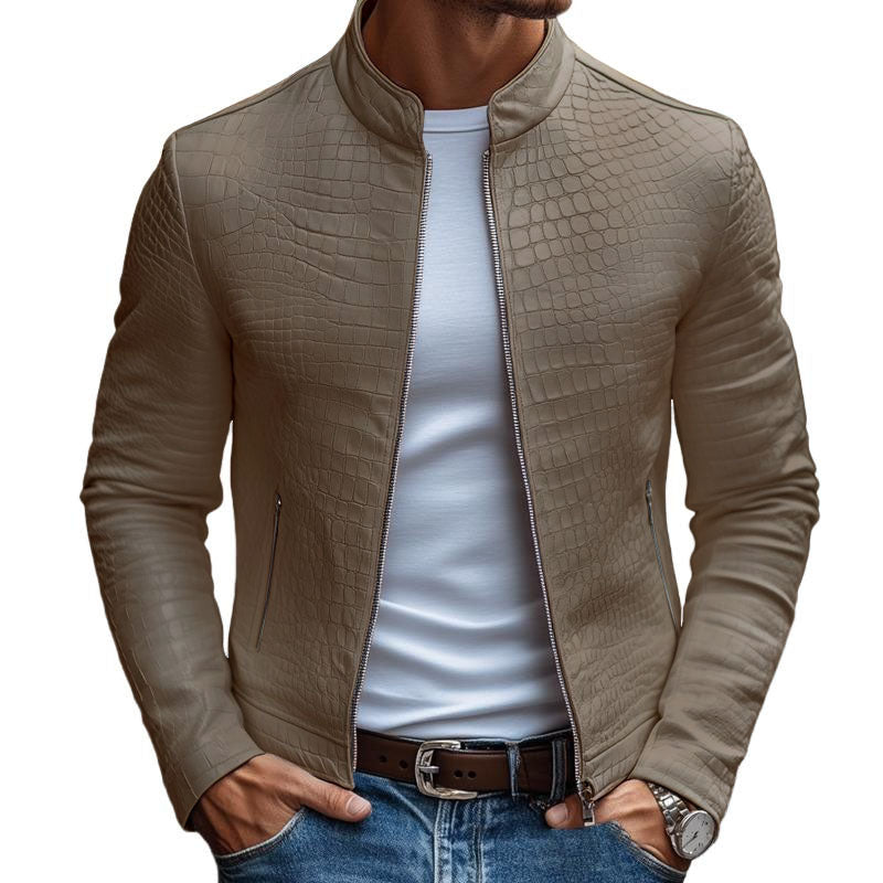 Veste en cuir Mason Stone-Tone Dernier jour 80% de réduction !