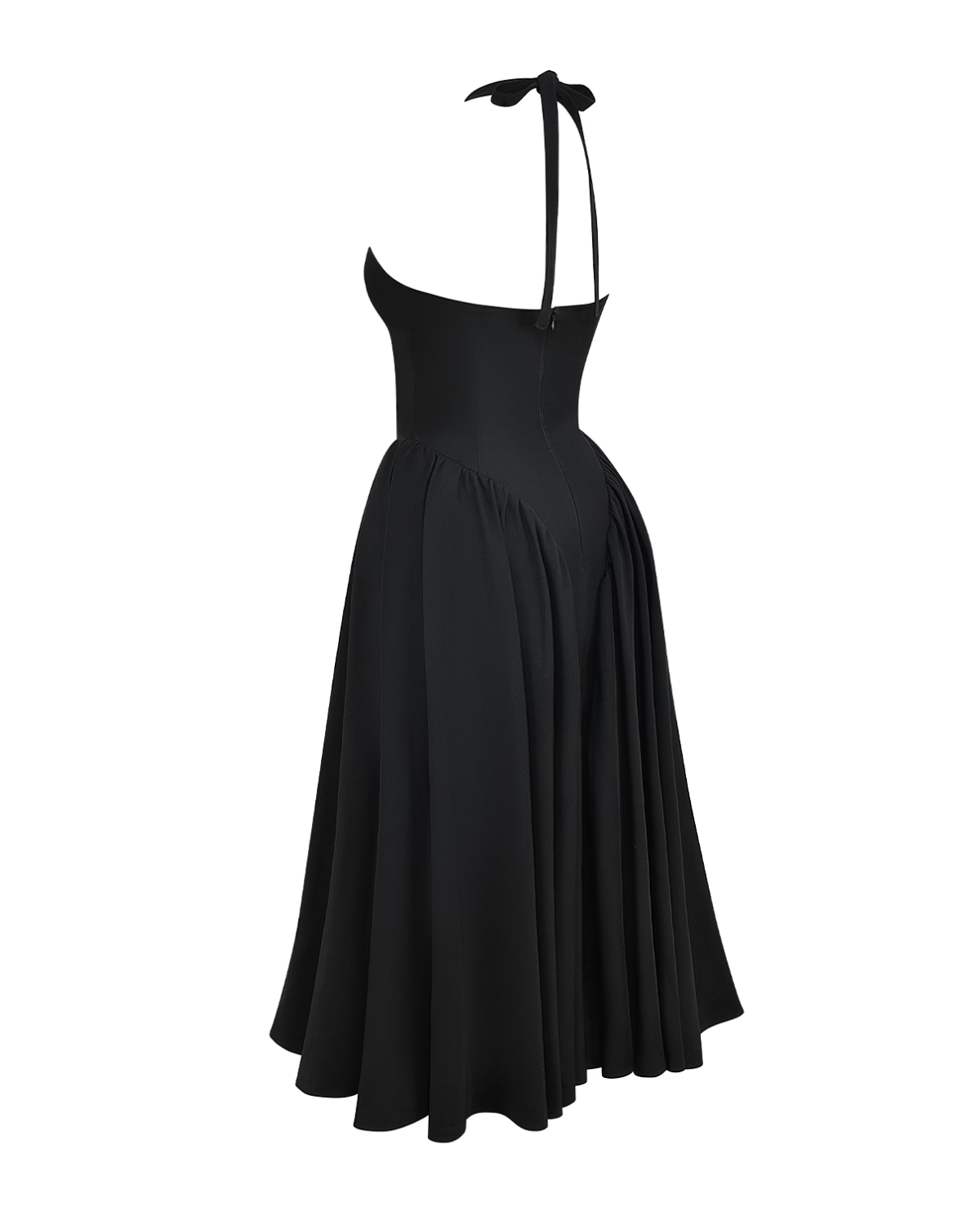 Monroe – Robe Midi Rouge au Style Iconique