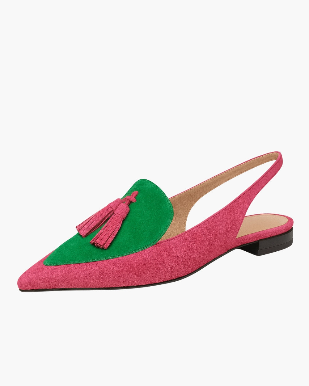 Quelia – Slingbacks à bout pointu avec des franges