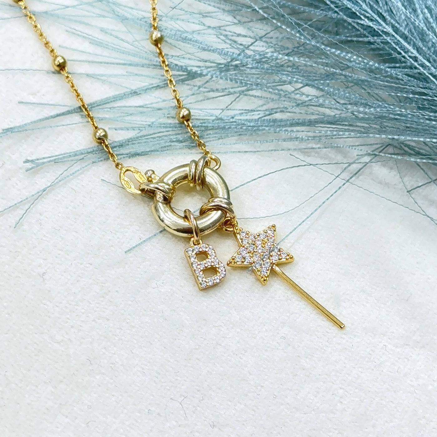 Collier Rosaire en Argent 925 avec Fermoir en Anneau