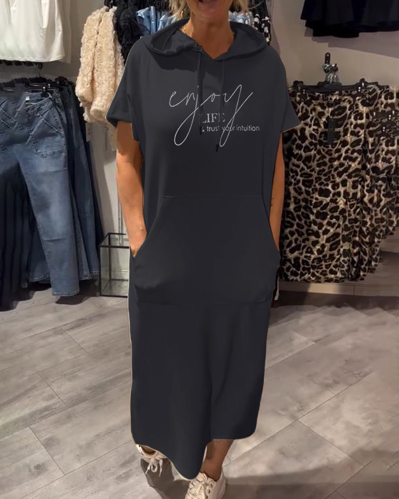 Élise | Robe décontractée à capuche