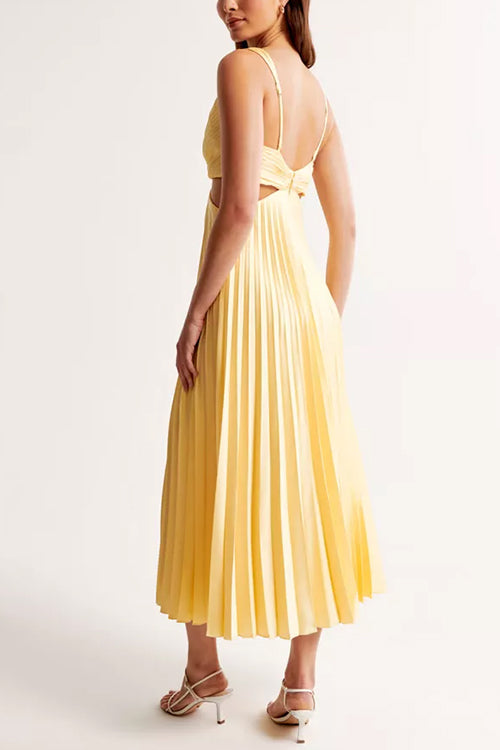 Elsa | Robe Maxikleid Plissée Élégante