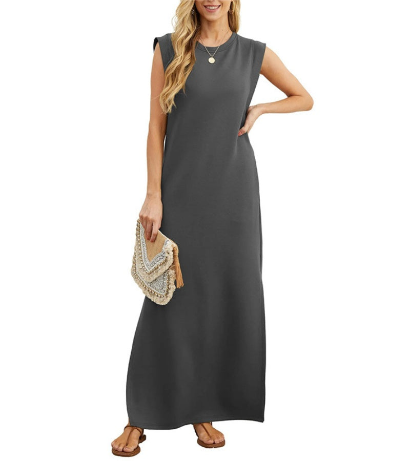 Romaisa | Robe longue fluide à fente