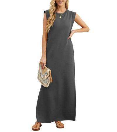 Romaisa | Robe longue fluide à fente