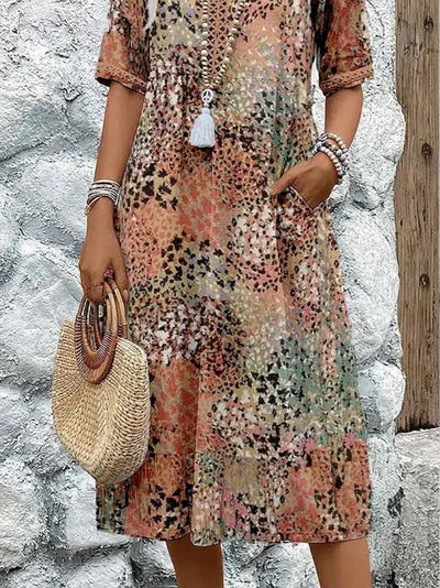 Harper | Robe Vibrante Mi-Longue