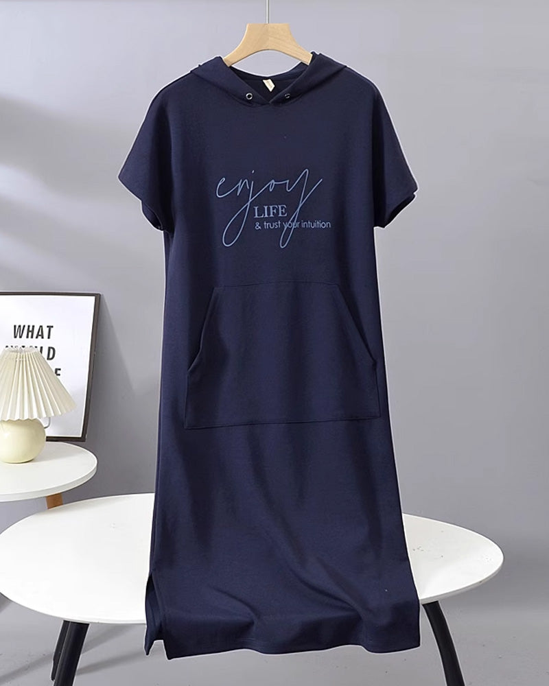 Élise | Robe décontractée à capuche