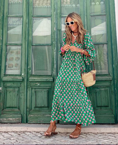Susie - Robe longue bohémienne