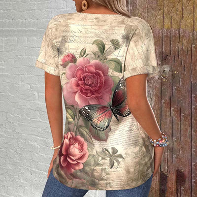 Blouse d'été "Fête au jardin" – Chaleureuse & élégante