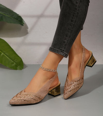BRUNA | Slingback élégante avec strass et talon confortable